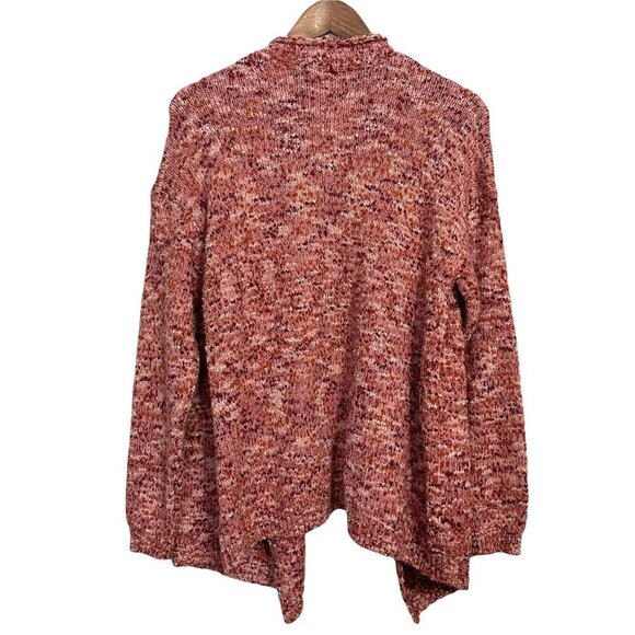 Adyson Parker Women's NWT Pink Open Chunky Knit Pockets Cardigan Sweater Large - Picture 8 of 8